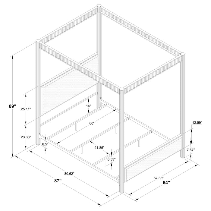 Zimmerlee Canopy Panel Bed - Home Furniture And More (Brentwood, MD)