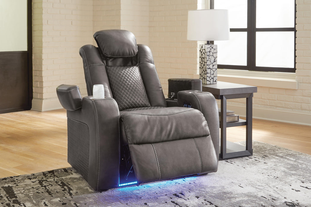 Fyne-Dyme Power Recliner - Home Furniture And More (Brentwood, MD)