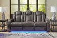 Fyne-Dyme Power Reclining Sofa - Home Furniture And More (Brentwood, MD)