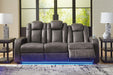 Fyne-Dyme Power Reclining Sofa - Home Furniture And More (Brentwood, MD)