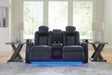 Fyne-Dyme Power Reclining Loveseat with Console - Home Furniture And More (Brentwood, MD)