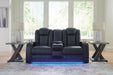 Fyne-Dyme Power Reclining Loveseat with Console - Home Furniture And More (Brentwood, MD)
