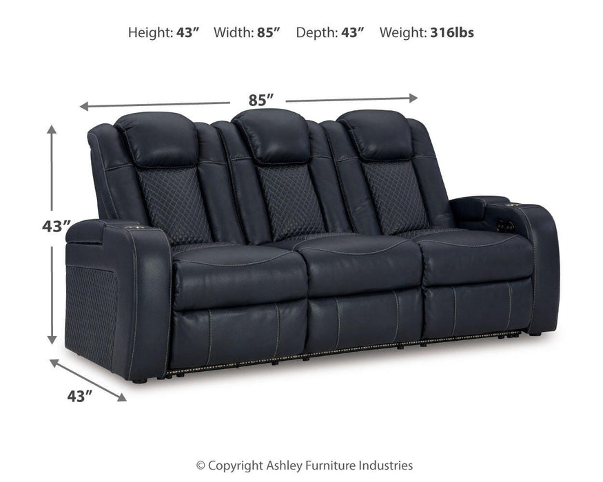 Fyne-Dyme Power Reclining Sofa - Home Furniture And More (Brentwood, MD)