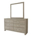 Crown Mark Furniture Jaylen 6 Drawer Dresser in Gray image