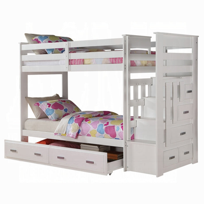 Allentown Twin-Twin Bunk Bed With Trundle and Storage - Home Furniture And More (Brentwood, MD)