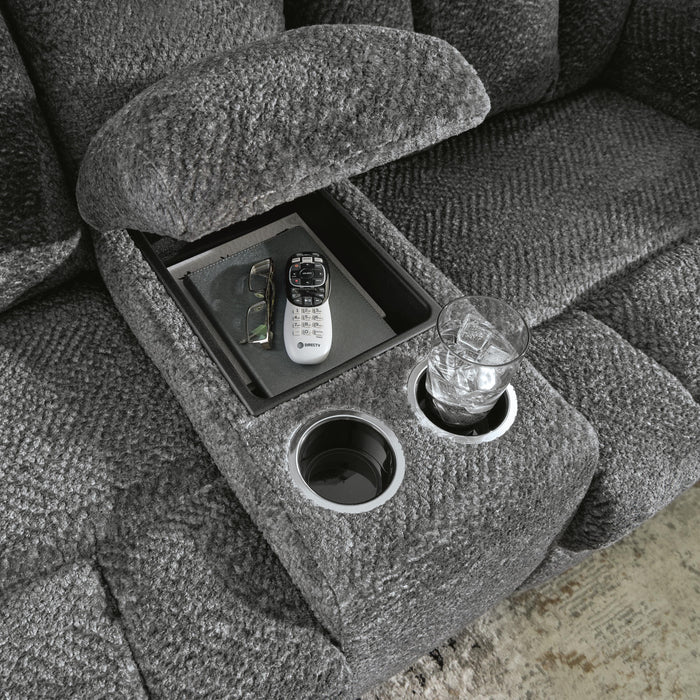 Frohn Reclining Loveseat with Console - Home Furniture And More (Brentwood, MD)