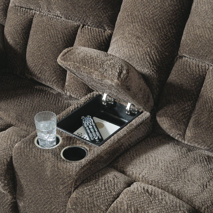 Frohn Reclining Loveseat with Console - Home Furniture And More (Brentwood, MD)
