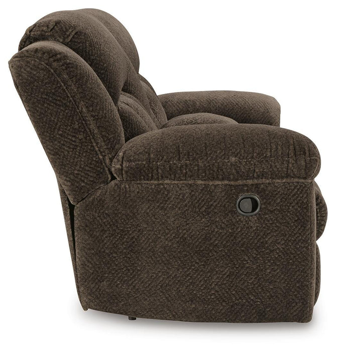 Frohn Reclining Loveseat with Console - Home Furniture And More (Brentwood, MD)