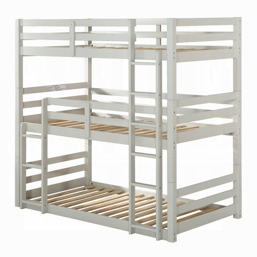 Ronnie Triple Twin Bunk Bed - Home Furniture And More (Brentwood, MD)