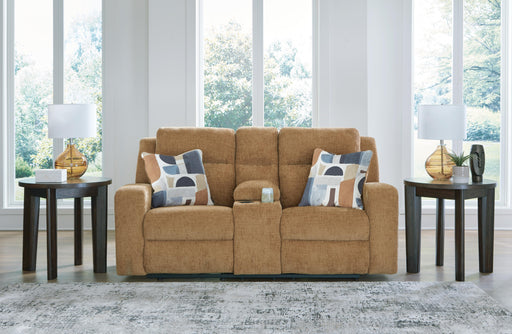 Kanlow Reclining Loveseat with Console - Home Furniture And More (Brentwood, MD)