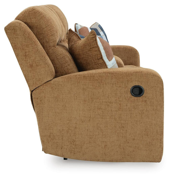 Kanlow Reclining Loveseat with Console - Home Furniture And More (Brentwood, MD)