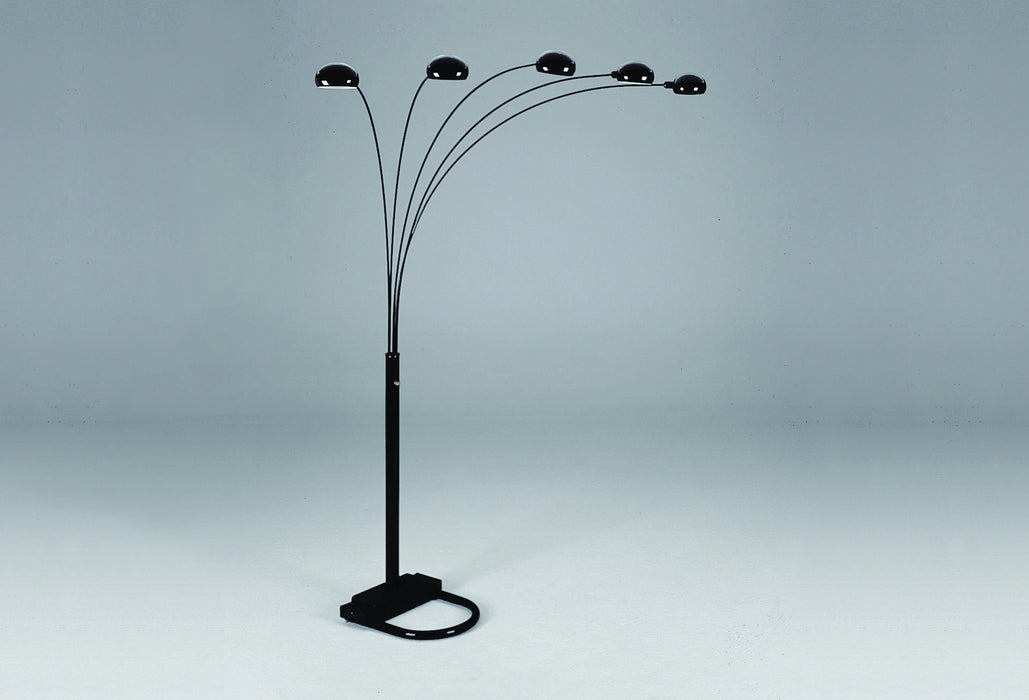 Peacock Shade Floor Lamp Black 82 H