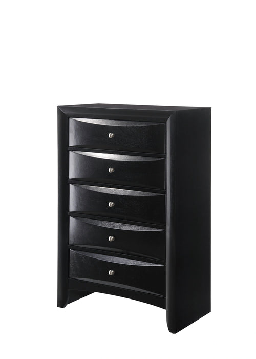 Crown Mark Furniture Emily Drawer Chest in Black image