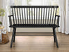 JERIMIAH SPINDLEBACK BENCH BLACK - Home Furniture And More (Brentwood, MD)