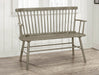 JERIMIAH SPINDLEBACK BENCH GREY - Home Furniture And More (Brentwood, MD)