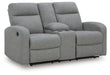 Gauntlet Reclining Loveseat with Console - Home Furniture And More (Brentwood, MD)
