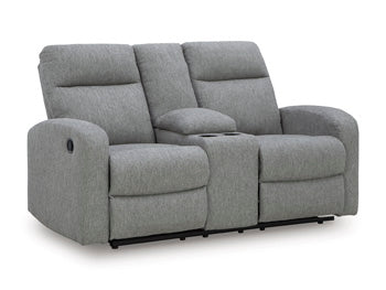 Gauntlet Reclining Loveseat with Console - Home Furniture And More (Brentwood, MD)