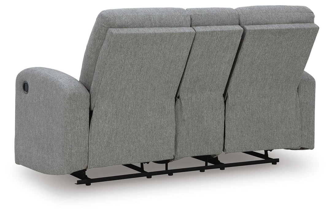 Gauntlet Reclining Loveseat with Console - Home Furniture And More (Brentwood, MD)