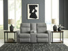 Gauntlet Reclining Loveseat with Console - Home Furniture And More (Brentwood, MD)