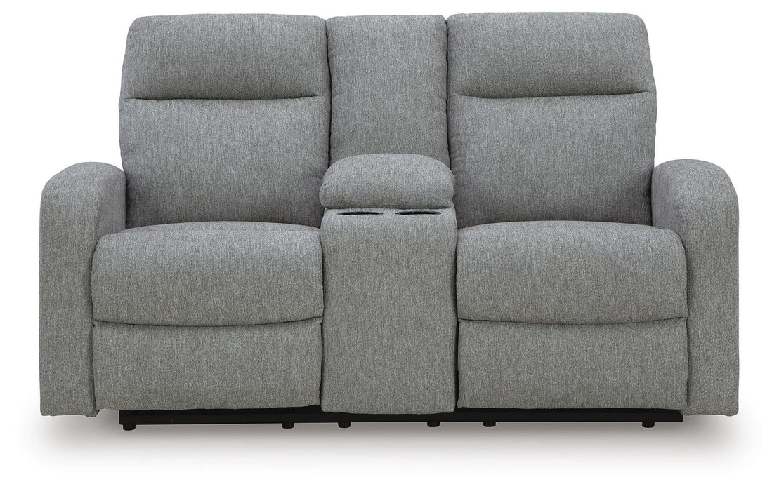 Gauntlet Reclining Loveseat with Console - Home Furniture And More (Brentwood, MD)