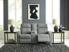 Gauntlet Reclining Loveseat with Console - Home Furniture And More (Brentwood, MD)