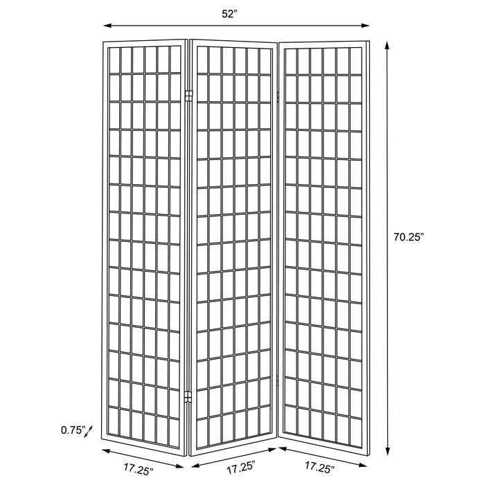 Carrie Three-Panel Room Divider - Home Furniture And More (Brentwood, MD)