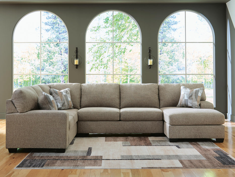 Newellen Sleeper Sectional with Chaise - Home Furniture And More (Brentwood, MD)