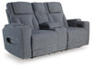Studio Cave Power Reclining Loveseat with Console - Home Furniture And More (Brentwood, MD)