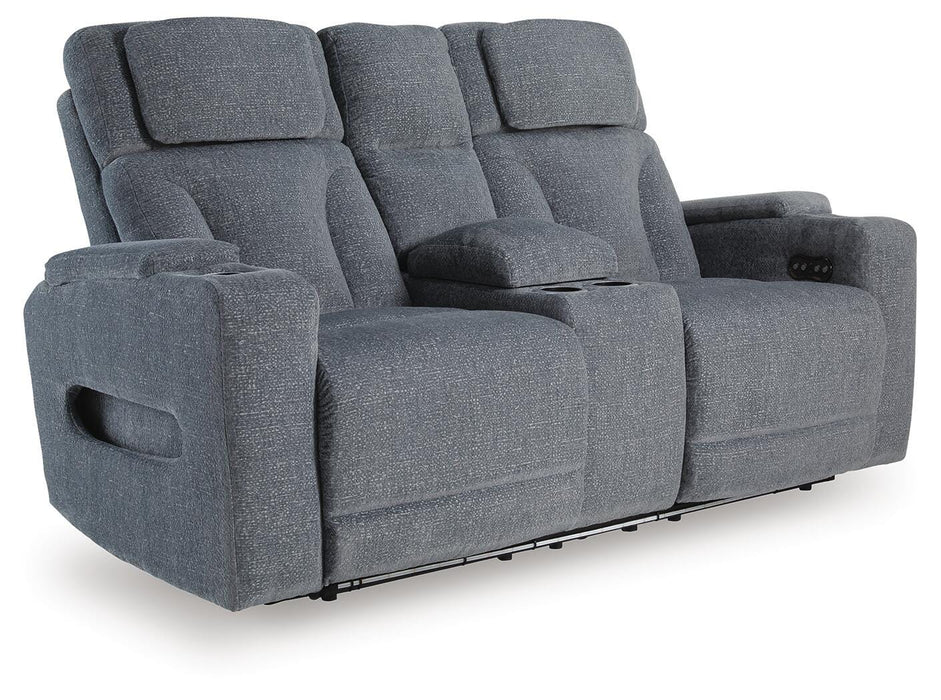 Studio Cave Power Reclining Loveseat with Console - Home Furniture And More (Brentwood, MD)