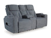 Studio Cave Power Reclining Loveseat with Console - Home Furniture And More (Brentwood, MD)