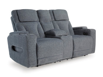 Studio Cave Power Reclining Loveseat with Console - Home Furniture And More (Brentwood, MD)