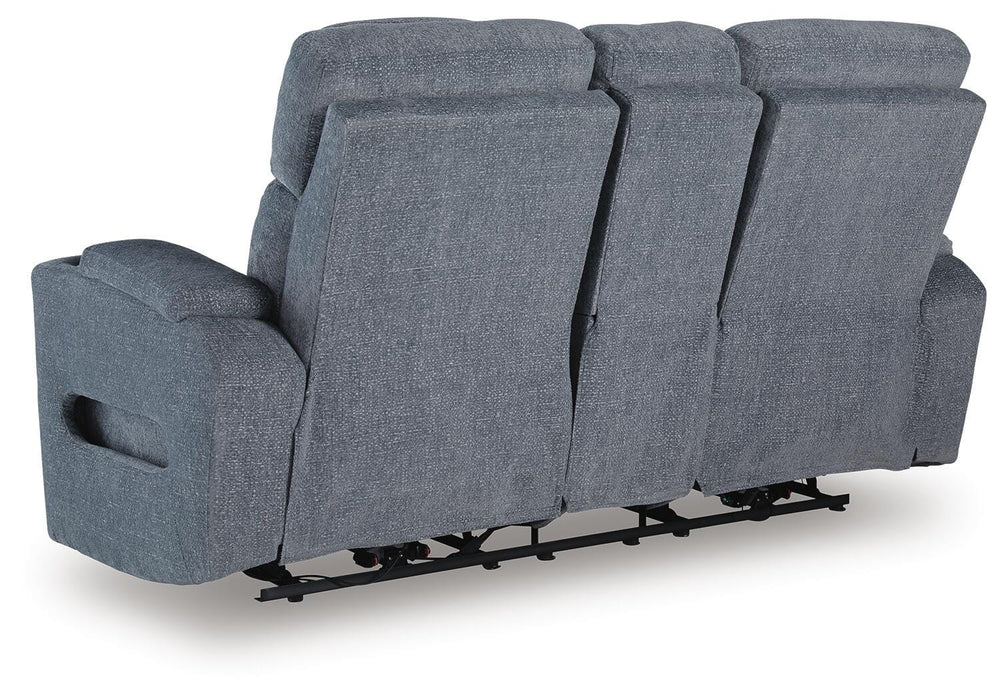 Studio Cave Power Reclining Loveseat with Console - Home Furniture And More (Brentwood, MD)