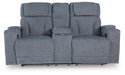Studio Cave Power Reclining Loveseat with Console - Home Furniture And More (Brentwood, MD)