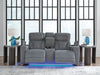 Studio Cave Power Reclining Loveseat with Console - Home Furniture And More (Brentwood, MD)