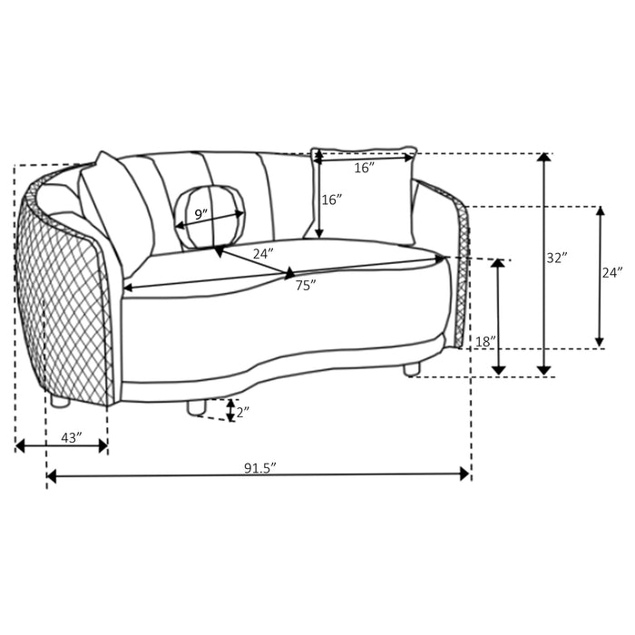 Brookside Sofa Set - Home Furniture And More (Brentwood, MD)