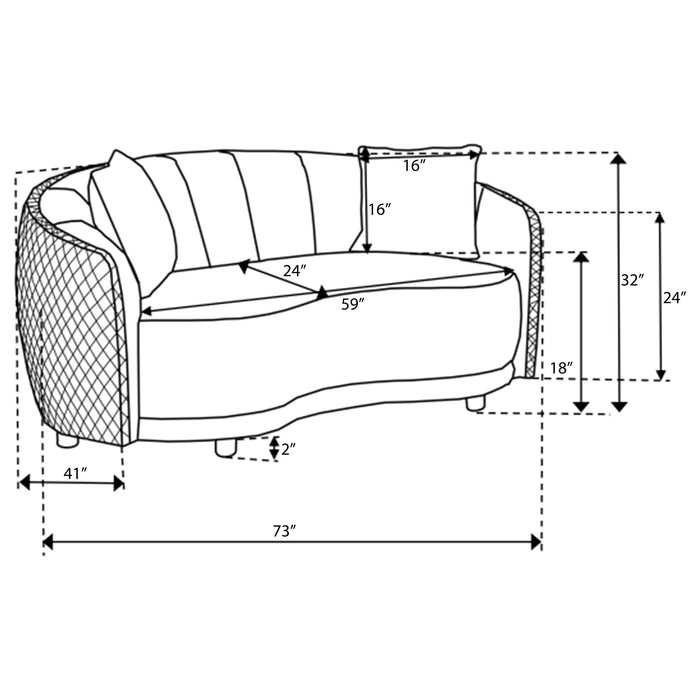 Brookside Loveseat - Home Furniture And More (Brentwood, MD)