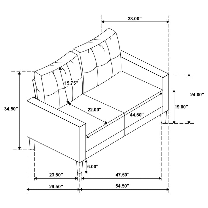 Bowen Loveseat - Home Furniture And More (Brentwood, MD)