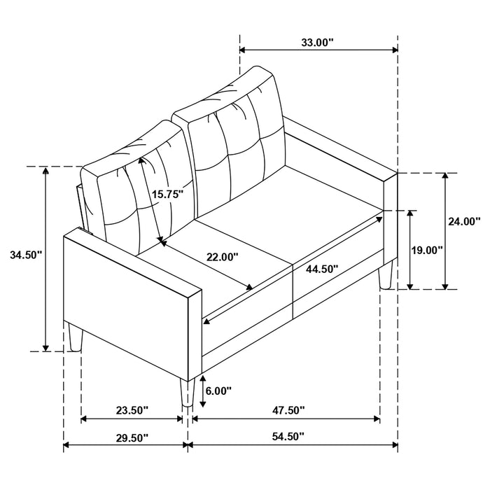 Bowen Sofa Set - Home Furniture And More (Brentwood, MD)