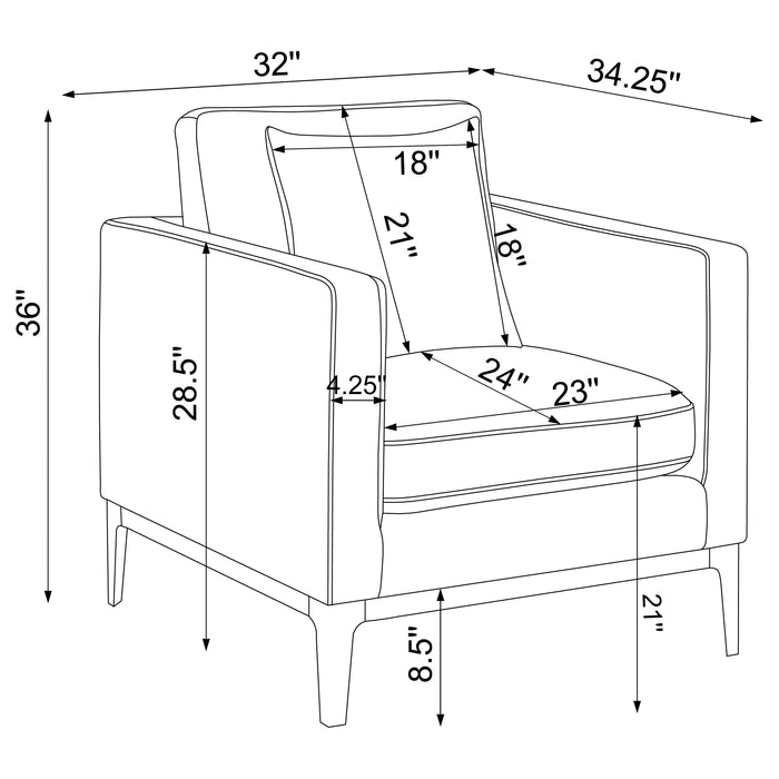 Apperson Accent Chair - Home Furniture And More (Brentwood, MD)