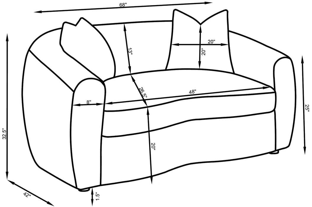 Isabella Sofa Set - Home Furniture And More (Brentwood, MD)