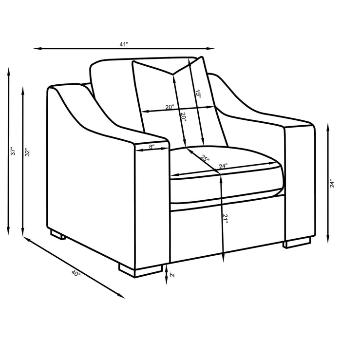 Ashlyn Accent Chair - Home Furniture And More (Brentwood, MD)