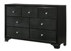 Crown Mark Micah 7 Drawers Dresser in Black image