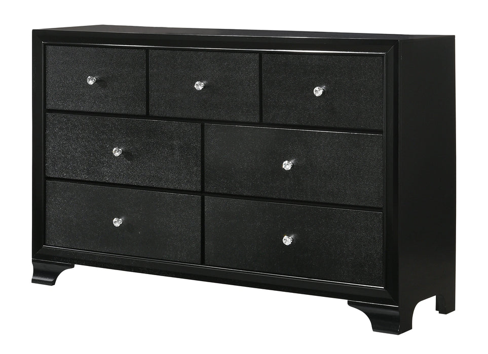 Crown Mark Micah 7 Drawers Dresser in Black image
