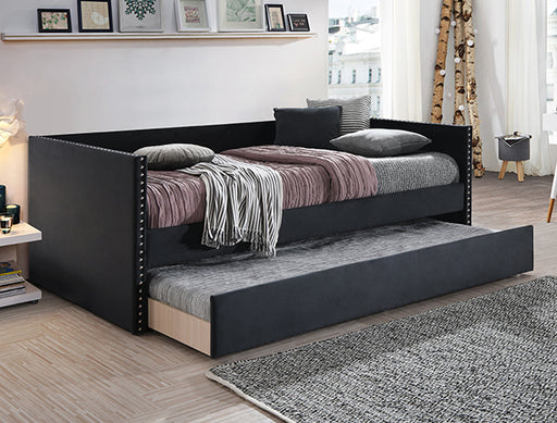 Sadie Daybed Arm Black Velvet - Home Furniture And More (Brentwood, MD)