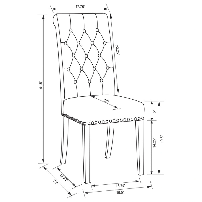Alana Dining Side Chair - Home Furniture And More (Brentwood, MD)