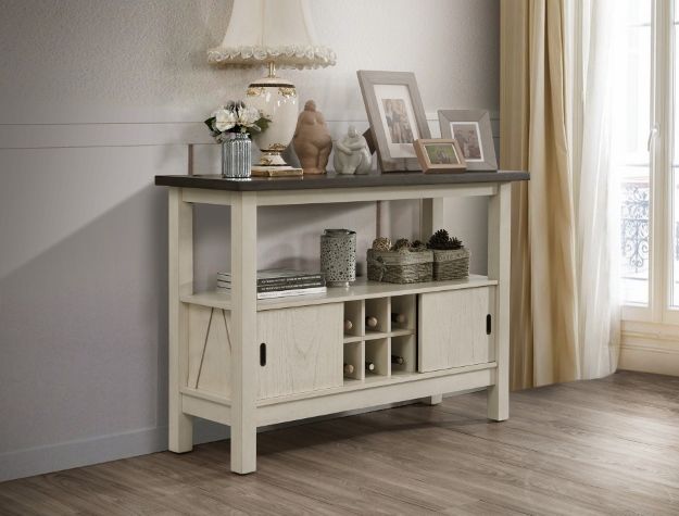 Crown Mark Maribelle Server In Chalk/Grey - Home Furniture And More (Brentwood, MD)