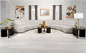 Charlotte Upholstered Curved Armless Chair Ivory - Home Furniture And More (Brentwood, MD)