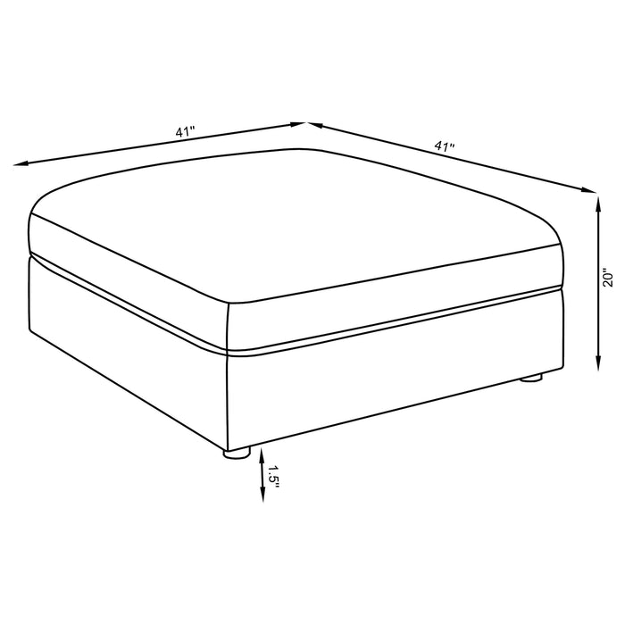 Serene Ottoman - Home Furniture And More (Brentwood, MD)