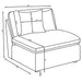 Hobson Armless Chair - Home Furniture And More (Brentwood, MD)