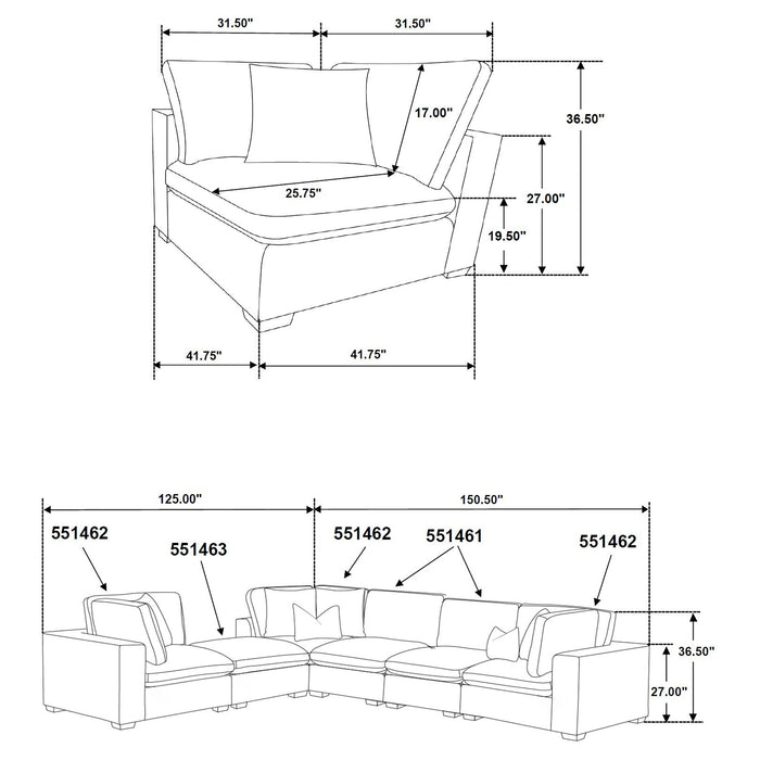 Lakeview Modular Sectional Sofa - Home Furniture And More (Brentwood, MD)
